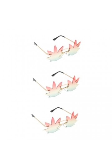 CALLARON 3 Pièces Lunettes De Soleil Irrégulières Lunettes De Fête Lunettes De Soleil Fantaisie Lunettes De Mode Pour Femmes 