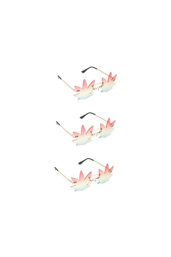 CALLARON 3 Pièces Lunettes De Soleil Irrégulières Lunettes De Fête Lunettes De Soleil Fantaisie Lunettes De Mode Pour Femmes 