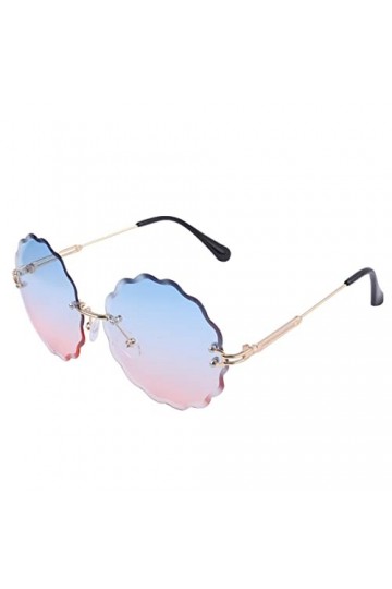 jojofuny 1 Pc Des Lunettes De Soleil Lunettes De Soleil De Quai Pour Femmes Cercle Hipster En Miroir Lunettes De Mode Pour Fe