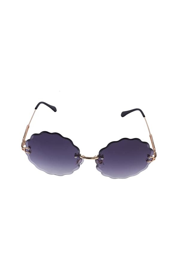 jojofuny 1 Pc Des Lunettes De Soleil Lunettes De Soleil De Quai Pour Femmes Cercle Hipster En Miroir Lunettes De Mode Pour Fe