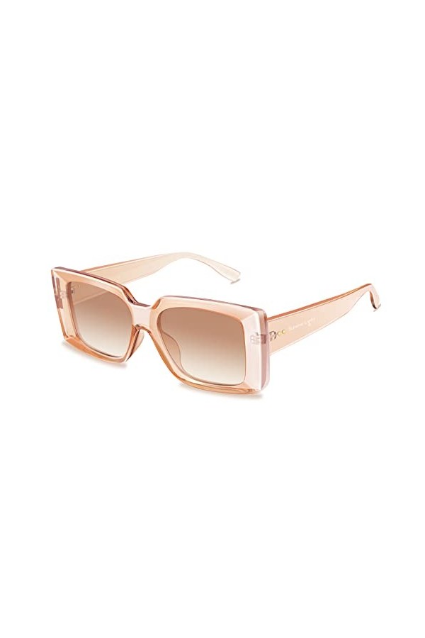 SummerLight Lunettes de soleil carrées rétro années 90 pour femmes et hommes, lunettes de soleil tendance à monture biseautée