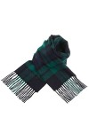 Edinburgh 100% Lambswool Scottish Tartan Multicolour Scarf Black Watch - BLACK WATCH - One Size