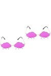 Abaodam 2 Paires Lunettes De Soleil Nuage Lunettes De Pluie Femme Lunettes De Soleil En Vrac Lunettes Surdimensionnées Lunett