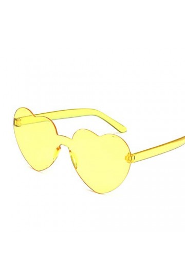 NIUASH Lunettes de Soleil polarisées 1 pièces à la Mode Coeur Lunettes de Soleil Femmes Lunettes de Soleil rétro Amour en For