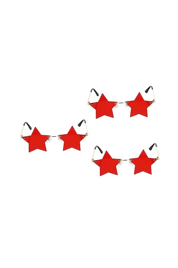 Abaodam 3 Paires Lunettes De Soleil De Fête Cadeaux De Plage Lunettes De Soleil Pour Femmes Lunettes De Soleil Décoratives De