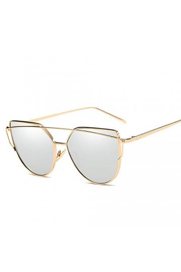 YUANCHENG Femmes lunettes de soleil Femmes Cat Eye Shades Lunettes de soleil UV400 Lunettes de soleil Steampunk Lunettes Lune