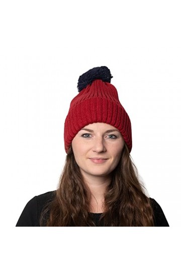 Isotoner Bonnet tricoté avec Pompon en Fil Chapeau pour Temps Froid, Chili, Taille Unique Femme