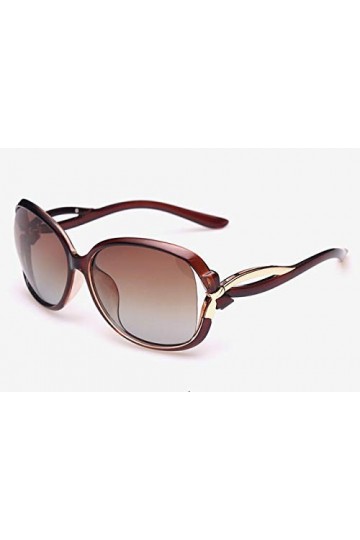 YUANCHENG Lunettes de soleil pour femmes Lunettes de soleil rétro polarisées Lunettes de soleil de conduite Femmes Lunettes d