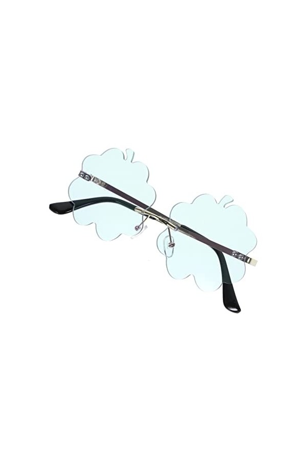 TENDYCOCO 1 Paire De Lunettes De Soleil Lunettes Sans Monture De Fête Lunettes Rétro En Métal Des Années 90 Lunettes Amusante