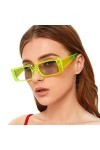 YANGQI Petites lunettes de soleil carrées pour femme - Design rétro rectangulaire - Lunettes de soleil pour femme - 1 seule p