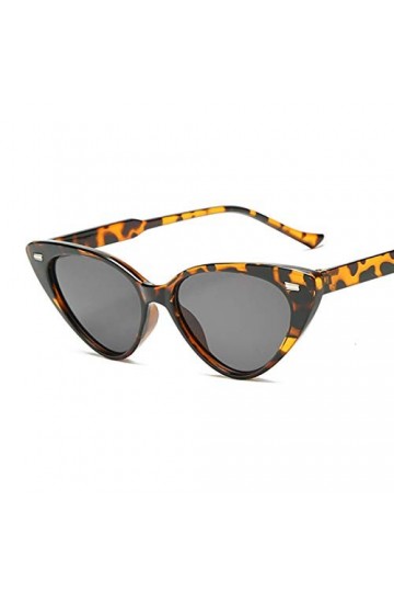 HAOMAO Marque Designer Cat Eye Vintage Lunettes De Soleil pour Femmes Leopardgray