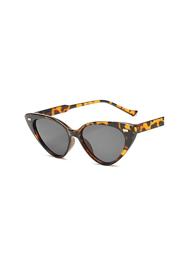 HAOMAO Marque Designer Cat Eye Vintage Lunettes De Soleil pour Femmes Leopardgray