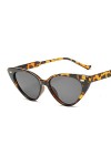 HAOMAO Marque Designer Cat Eye Vintage Lunettes De Soleil pour Femmes Leopardgray