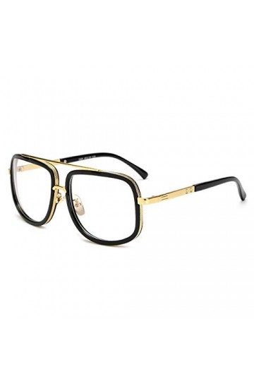 YUANCHENG Lunettes de soleil hommes Femmes Retro Vintage Lunettes de soleil Métal Lunettes C8