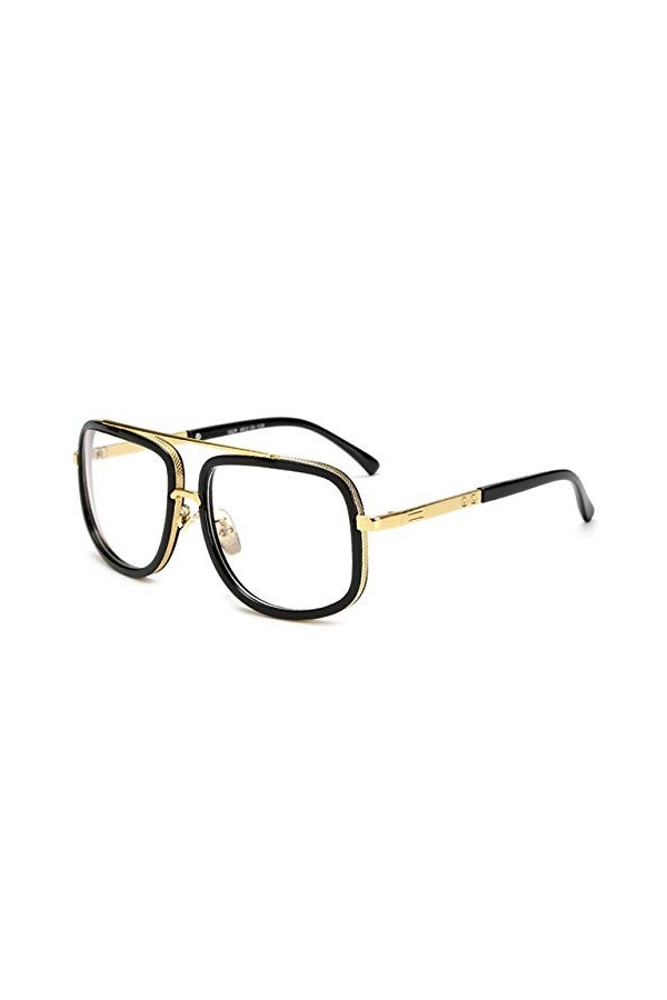 YUANCHENG Lunettes de soleil hommes Femmes Retro Vintage Lunettes de soleil Métal Lunettes C8