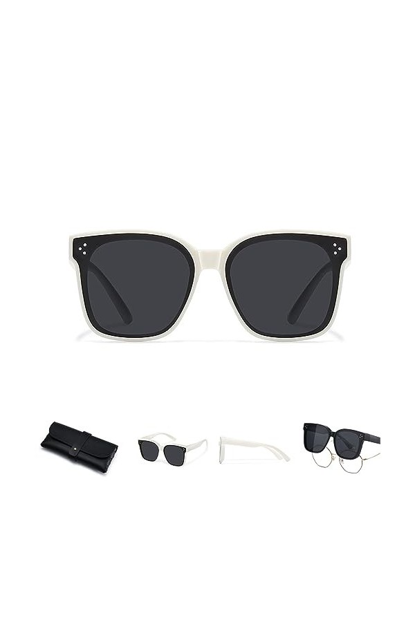 GAMIRA Modèles universels de lunettes de soleil myopes, Lunettes de soleil adaptées aux lunettes pour hommes femmes, Lentille