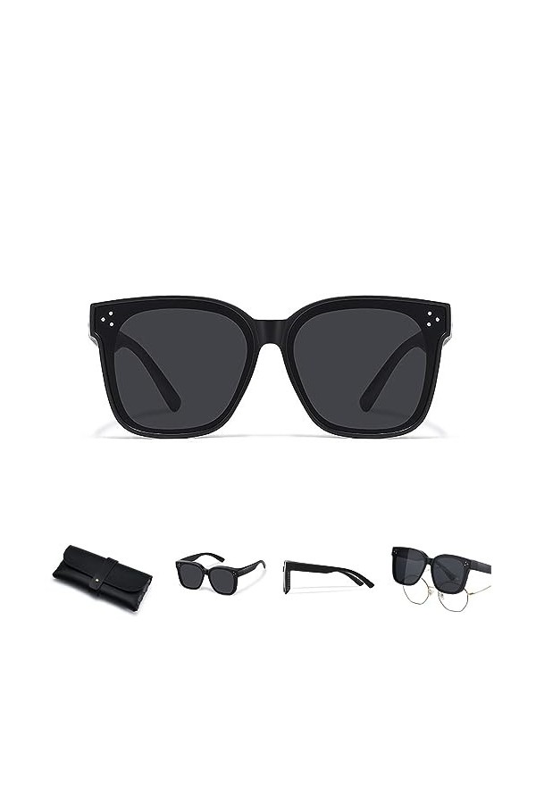 GAMIRA Modèles universels de lunettes de soleil myopes, Lunettes de soleil adaptées aux lunettes pour hommes femmes, Lentille