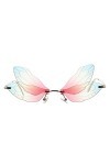 Aile Lunettes De Soleil Lunettes de Soleil Tendance sans Monture en Forme daile de - pour Femme - sans Monture - pour - Marr