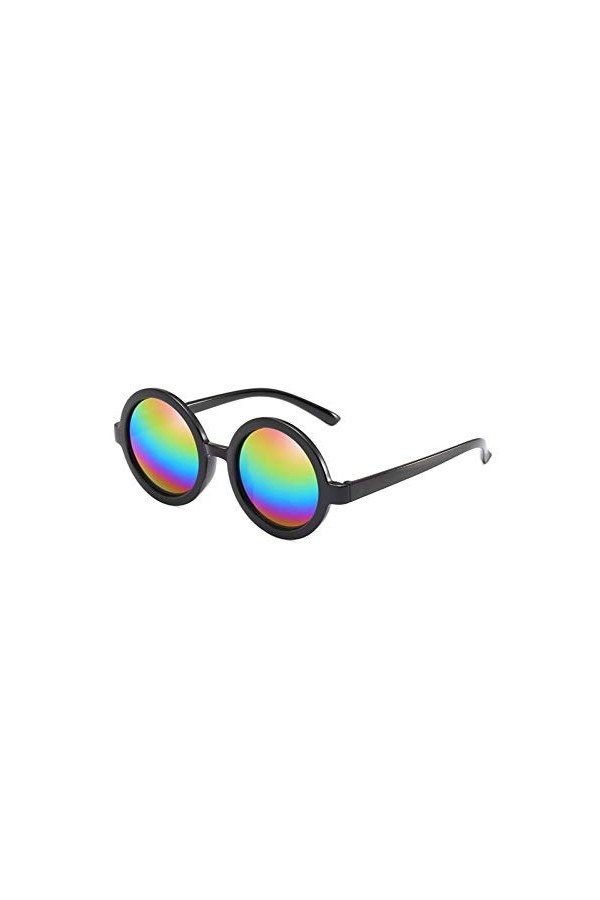 DWSYDA Vintage Lunettes de Soleil Rondes Revêtement de Soleil Lunettes de Soleil Femme Lunettes de Soleil,1