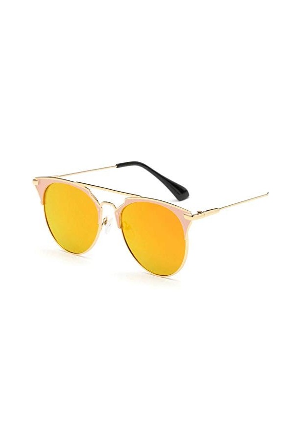 EDCPLM Lunettes De Soleil Femmes Lunettes De Soleil Rétro Vintage Lunettes De Soleil Rondes Femmes Lunettes De Soleil Œil De 