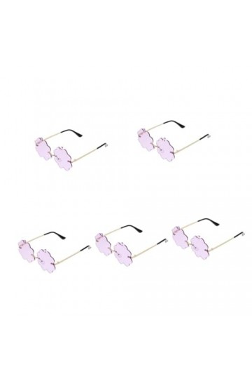 CALLARON 3 Paires De Lunettes De Soleil Lunettes Sans Monture Lunettes Disco En Forme De Nuage Lunettes Nuage Lunettes Amusan