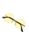 CALLARON 3 Paires De Lunettes De Soleil Lunettes Sans Monture Lunettes Disco En Forme De Nuage Lunettes Nuage Lunettes Amusan