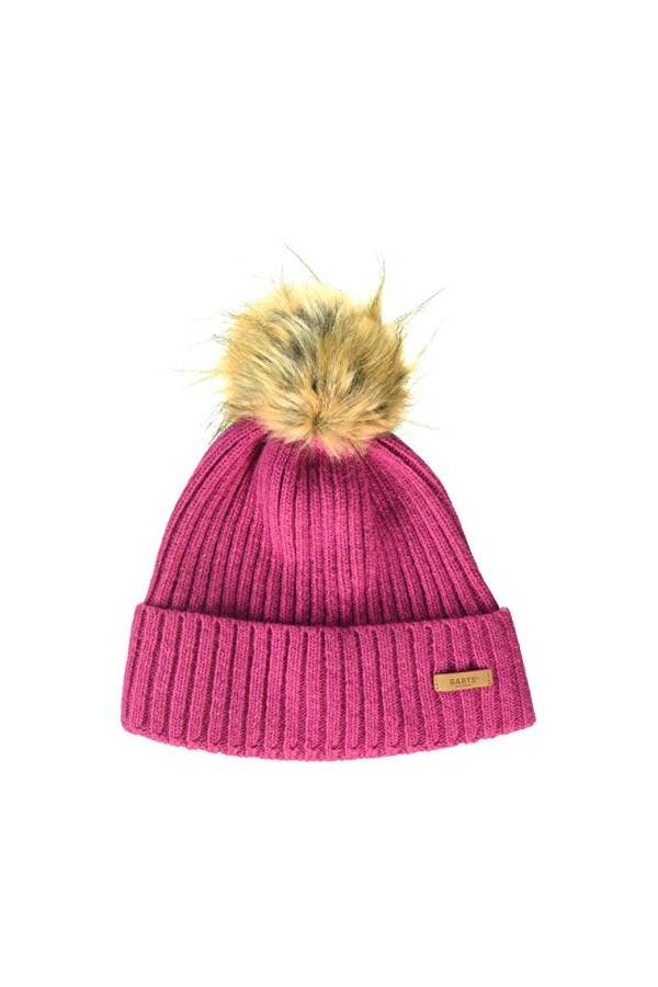 Barts Augusti Beanie Béret, Rouge Magenta 0012 , Unique Taille Fabricant: UNI Femme