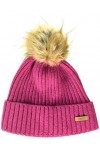 Barts Augusti Beanie Béret, Rouge Magenta 0012 , Unique Taille Fabricant: UNI Femme