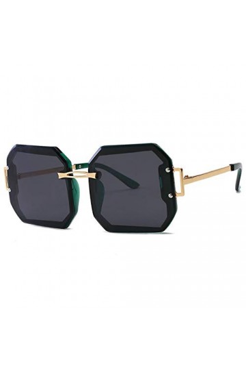 XUANTAO Lunettes de Soleil polarisées Classiques pour Femmes sans Cadre Coupe Mode Grand Cadre Lunettes de Soleil pour Femmes