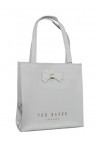 Ted Baker Aracon Détail Nœud Petit Sac Cabas - Gris Clair