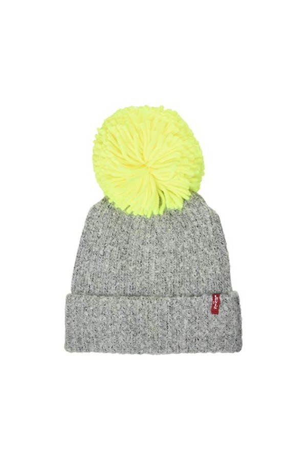 Levis Womens Pom Beanie Cache-Oreilles, Gris Clair, Un Femme