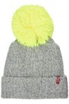 Levis Womens Pom Beanie Cache-Oreilles, Gris Clair, Un Femme