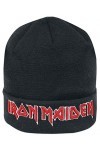 Iron Maiden Logo Unisexe Bonnet noir 70% Acrylique, 30% Laine