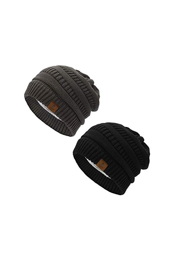 Azue - Bonnet - Femme - Noir - Taille Unique