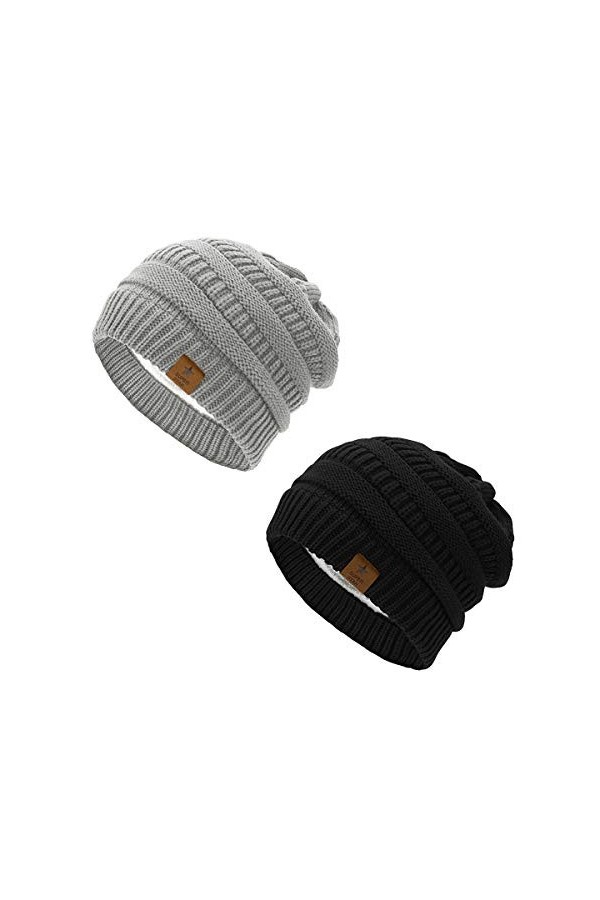 Azue - Bonnet - Femme - Noir - Taille Unique