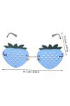 GALPADA 3 Paires Verres à La Fraise Lunettes Sans Monture Lunettes De Soleil Tendance Pour Femmes Lunettes De Soleil De Mode 