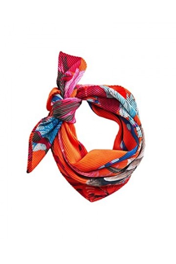 Desigual Femme Fou_beach Carre Écharpe tendance, Orange, Taille unique EU