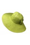 Nickannys Chapeau de Plage Pliable avec nœud UPF 50 - Vert - Taille Unique