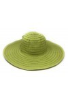 Nickannys Chapeau de Plage Pliable avec nœud UPF 50 - Vert - Taille Unique