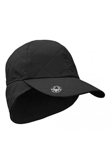 Surprizeshop Bonnet dhiver matelassé et imperméable., Noir