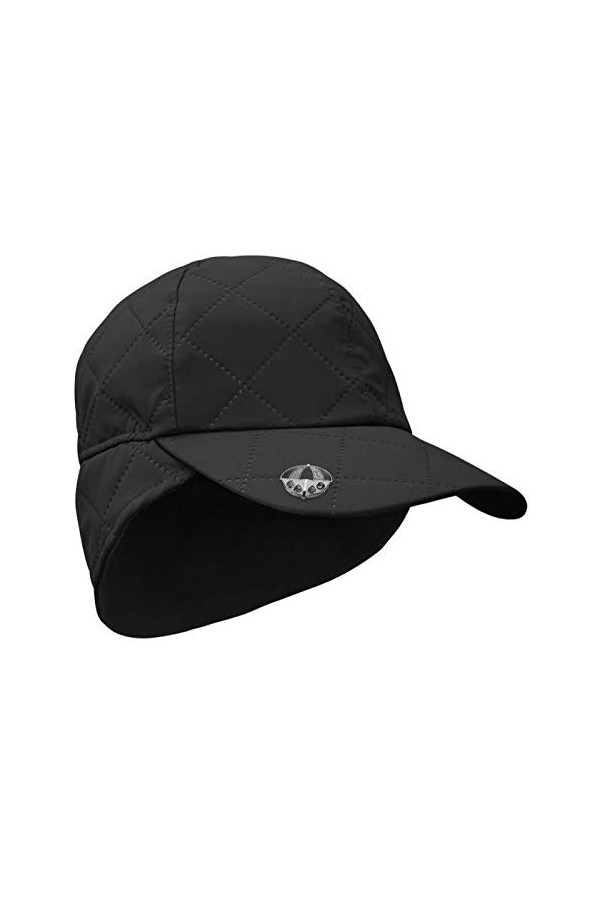 Surprizeshop Bonnet dhiver matelassé et imperméable., Noir