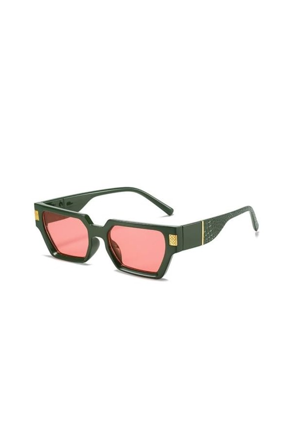 MUTYNE Lunettes de soleil rectangulaires œil de chat pour femmes et hommes, nuances rétro, lunettes de soleil masculines, pet