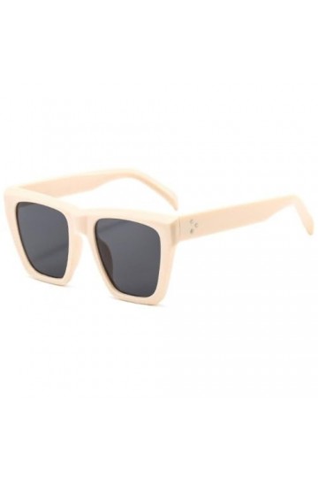 MUTYNE Lunettes de Soleil Carrées Vintage Femmes Hommes Lunettes de Soleil Rétro Femme Mode Chat Ombre à Paupières pour Femme