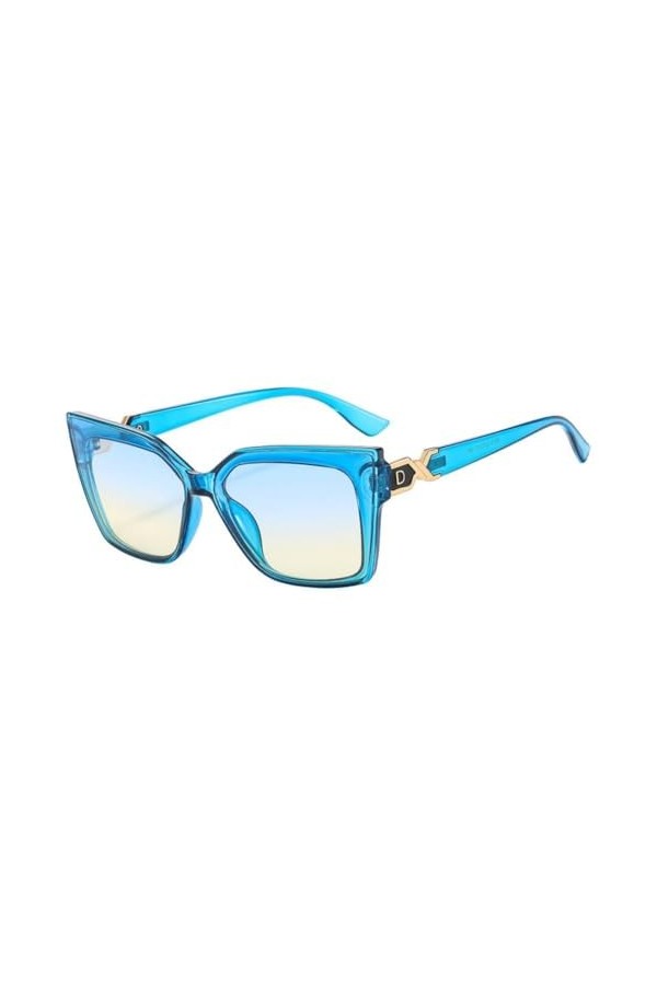 MUTYNE Lunettes de Soleil de Luxe à la Mode pour Femmes Hommes Lunettes de Soleil Vintage Cadre carré Femmes Nuances UV400 Lu