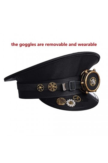 Chapeau de fête militaire pour femme Noir