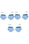 SOIMISS 3 Paires Verres à La Fraise Lunettes De Fraise Lunettes De Soleil De Mode Pour Femmes Lunettes De Mode Pour Femmes Lu