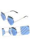 SOIMISS 3 Paires Verres à La Fraise Lunettes De Fraise Lunettes De Soleil De Mode Pour Femmes Lunettes De Mode Pour Femmes Lu