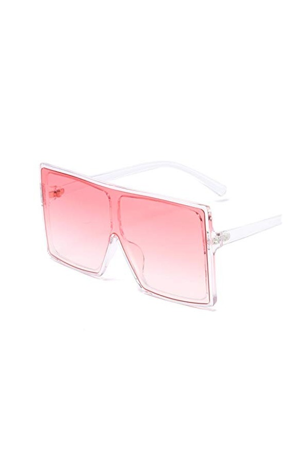 HAOMAO Lunettes de Soleil Tendance rétro Homme et Femme Uv400 Rose