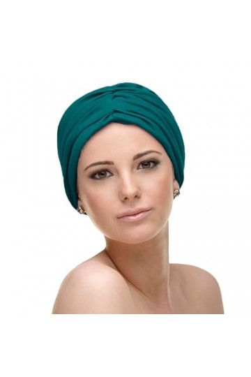 CAREBELL Headwear Turban oncologique Andrea Bambou dans différentes nuances pour la perte de cheveux, Ocean 24, Taille Unique
