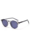 kachawoo Lunettes de soleil rondes polarisées UV400 Mode Lunettes de soleil pour hommes femmes TR90 monture lunettes de solei